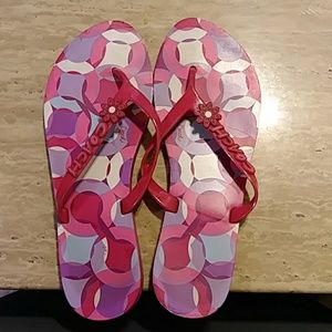 Coach flip flops
